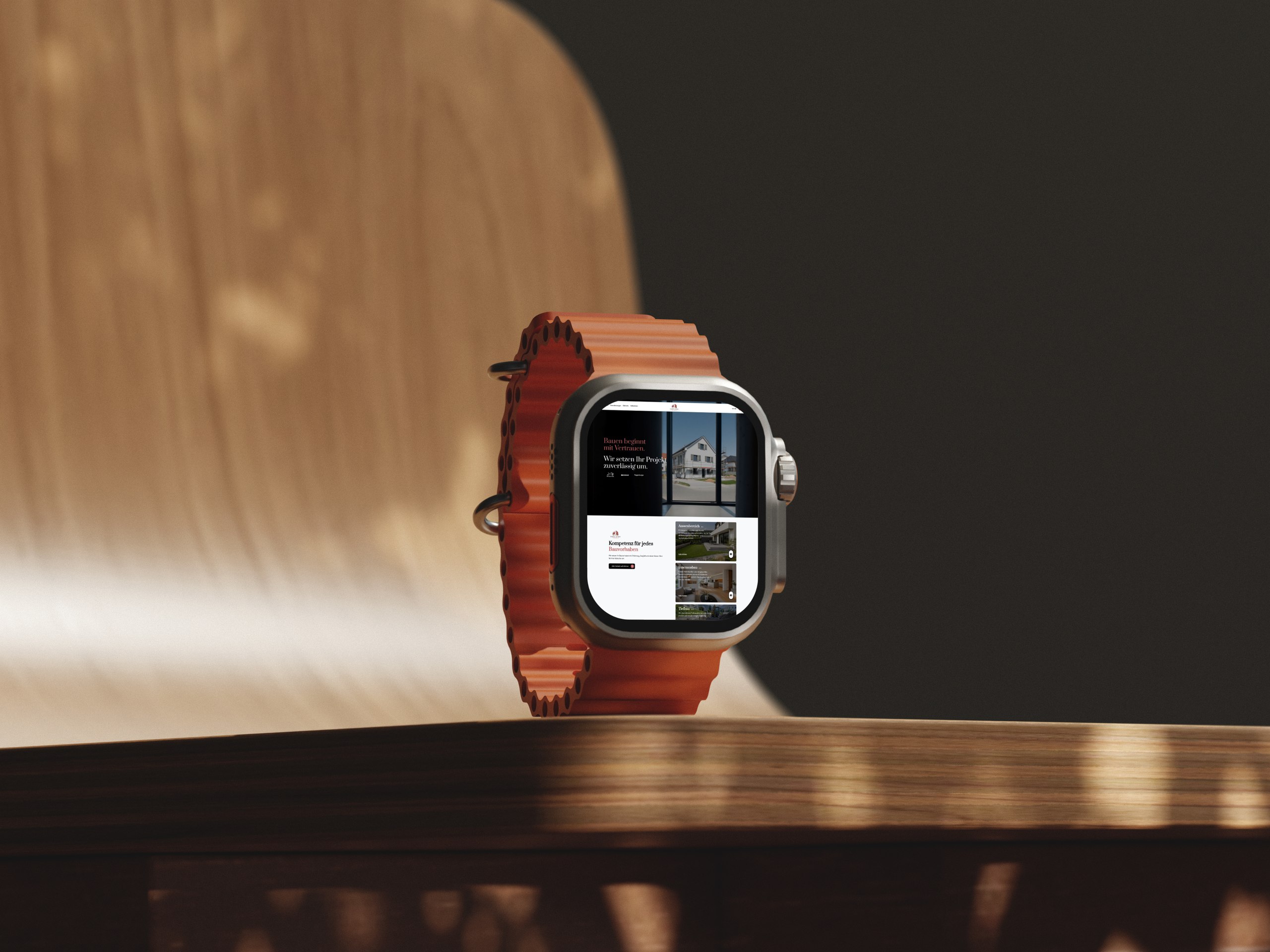 Webdesign Dobau Bauunternehmen Zuerich Apple Watch