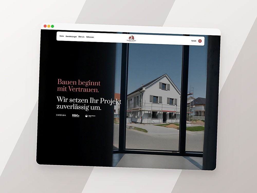 Dobau GmbH Webseite – Webdesign-Referenz von Delusion