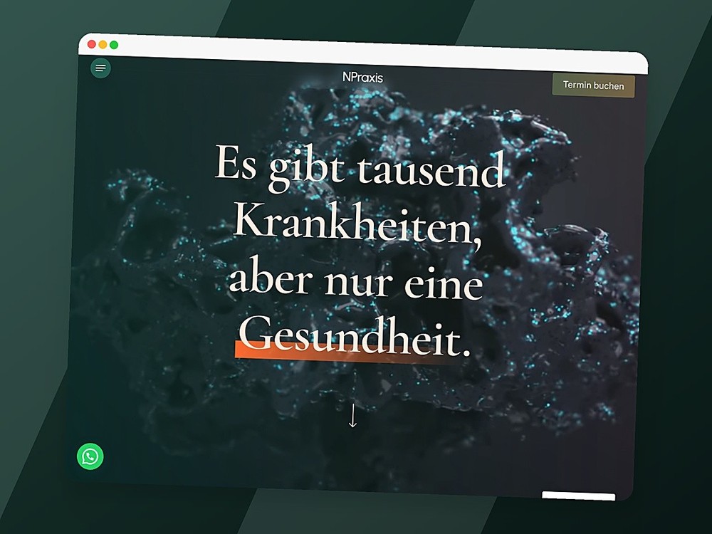 NPraxis Webseite – Webdesign-Referenz von Delusion